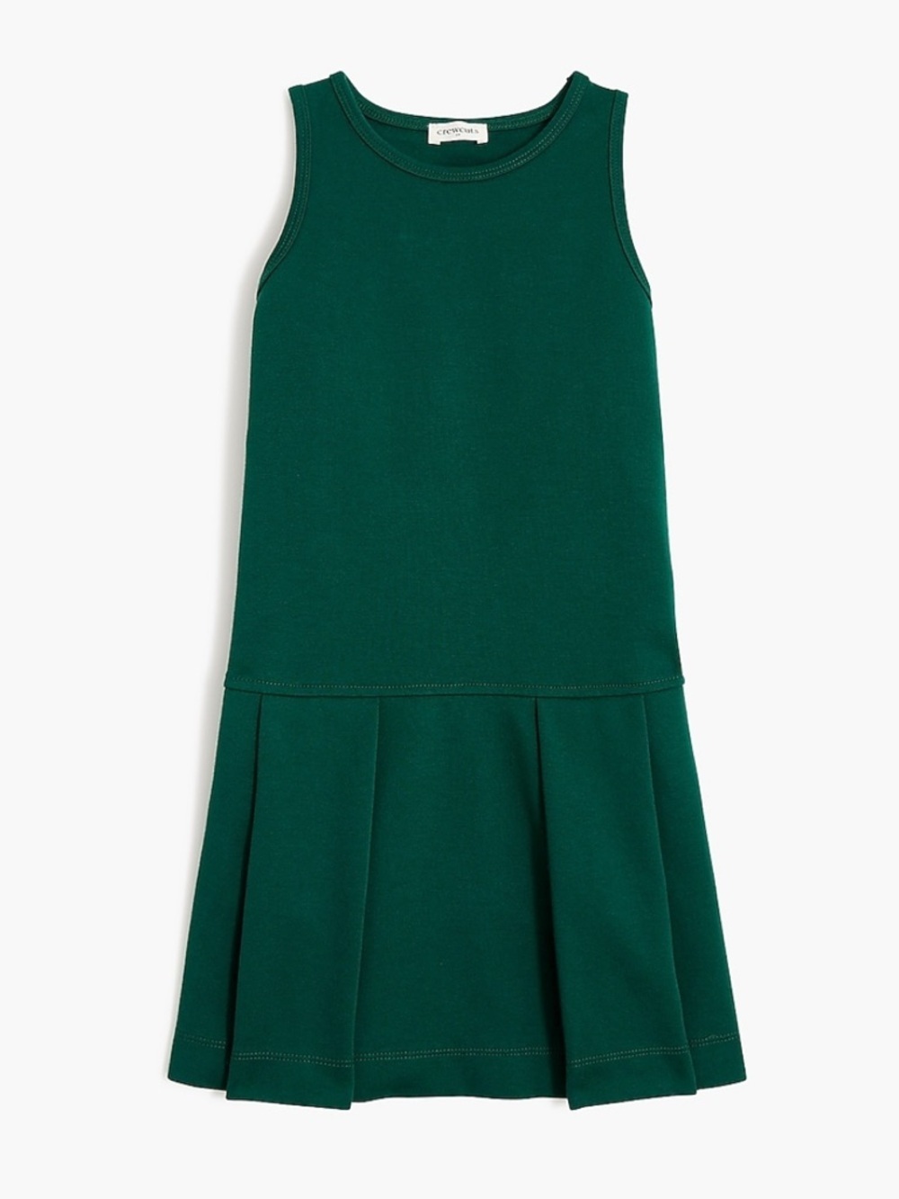 NWT Crewcuts J. crew Girls' ponte uniform dress in academic green 10